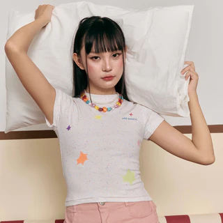 an old sun(s) - multicolored slim fit baby tee 🪸🌞 (อัพเดตไซส์เพิ่ม: S-3XL)