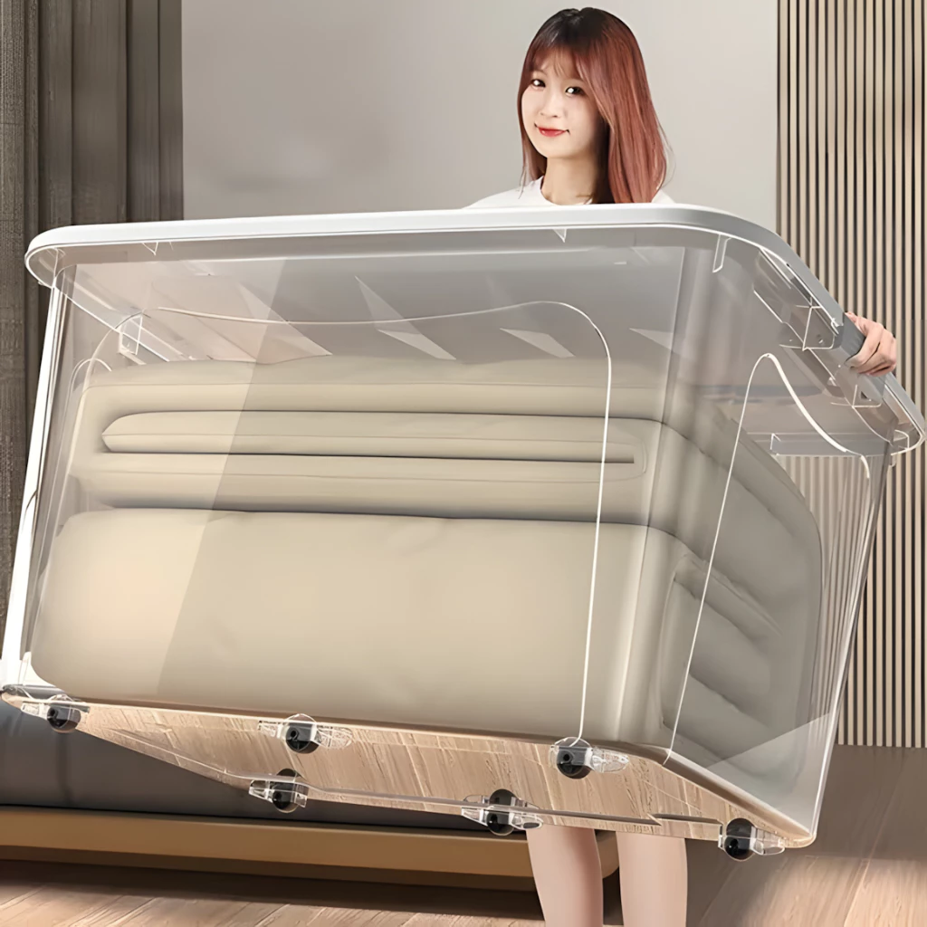 กล่องเก็บของ 25L/60L/100L/145L/250L PP ฝาสไลด์