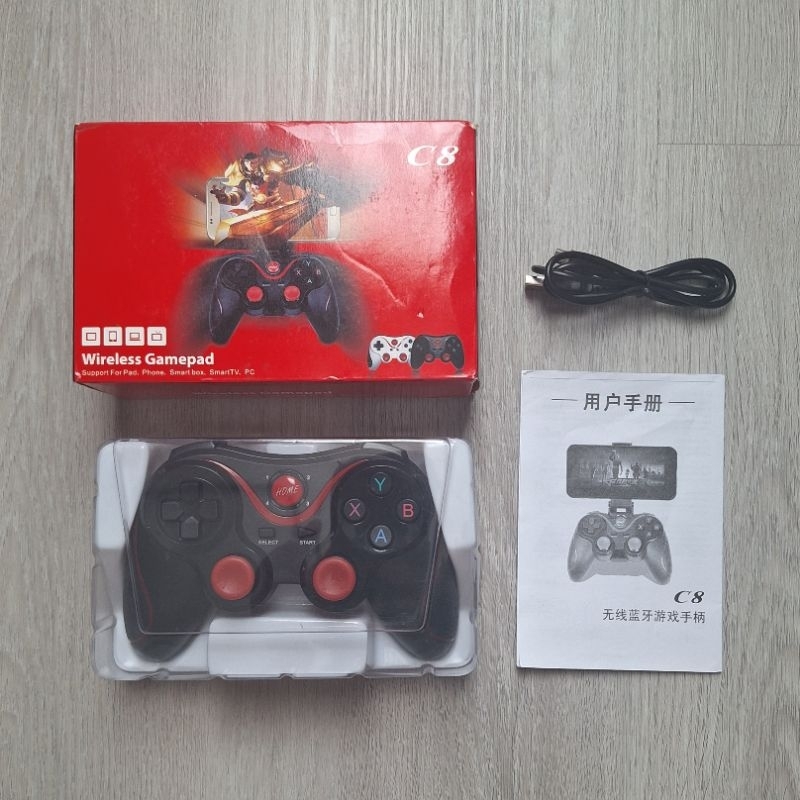 *มือสอง จอยสติ๊กสำหรับ Android X3 จอยเกมส์ จอยสติ๊กแบบพกพา จอยบลูทูธ จอยเกมส์คอนโทรล บลูทูธไร้สาย T3