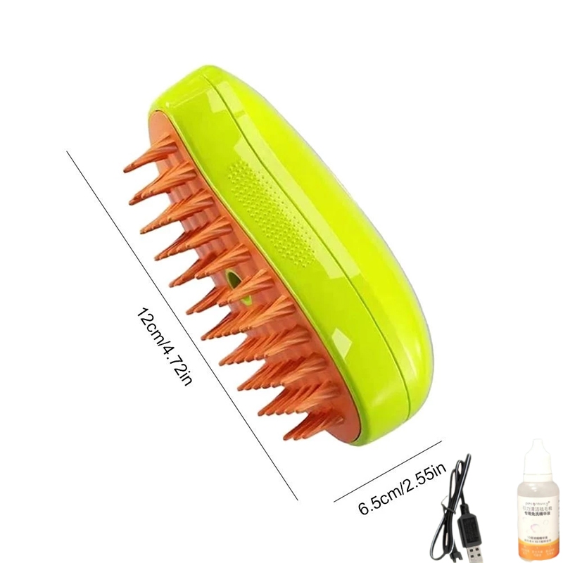 3 in 1 แปรงไอน้ํา   ที่แปรงขนแมว หวีแมว แปรงหวีขนสุนัข ป้องกันน้ํากระเซ็น พร้อมสเปรย์ไอน้ํา สําหรับนวดขนสัตว์เลี้ยง แมว - รูปที่ 6