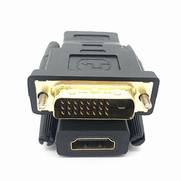อะแดปเตอร์ DVI เป็น HDMI DVI-D(24+1) ตัวแปลงชายเป็น HDMI หญิง 1080P สําหรับแล็ปท็อป