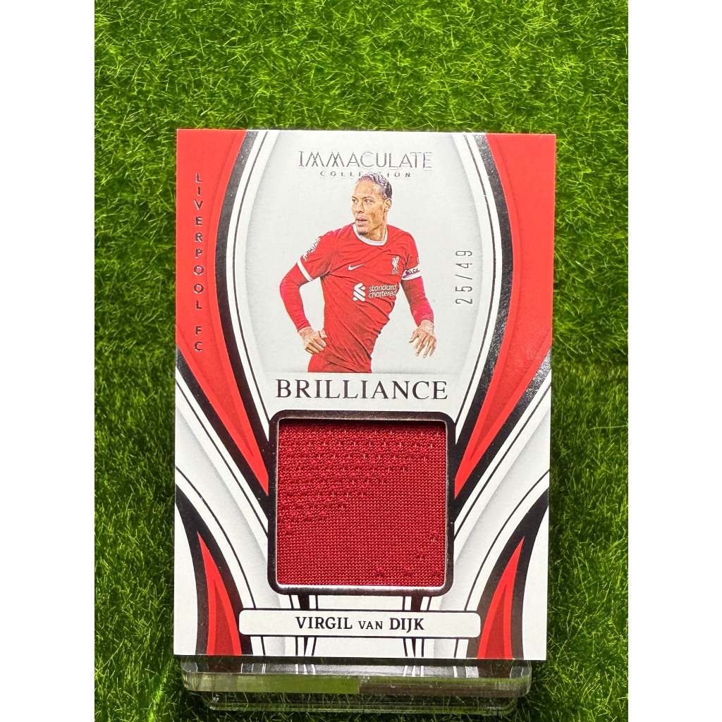 PATCH RUN /49 Virgil Van Dijk PANINI IMMACULATE Brillance #BR-VVD