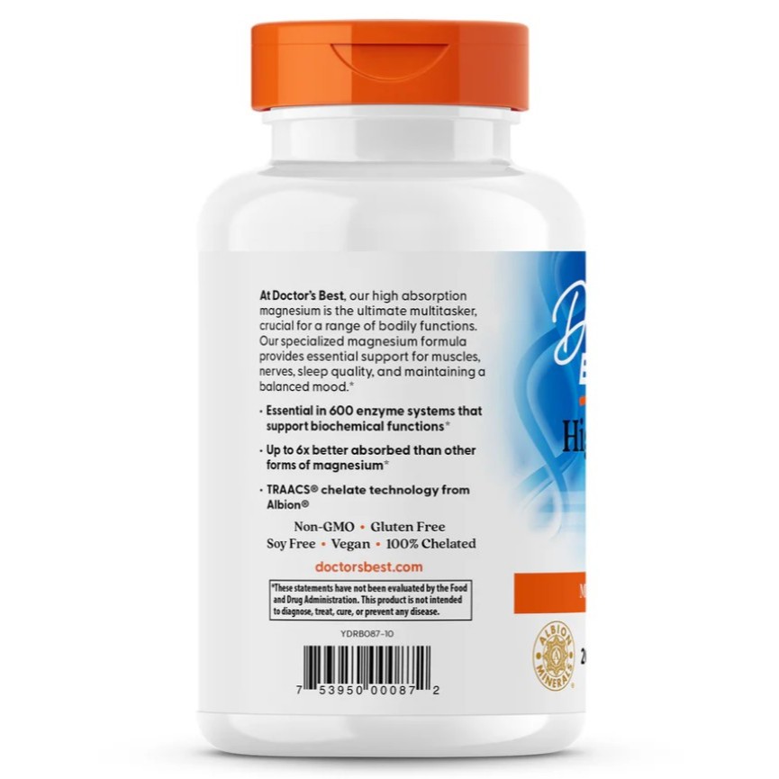 High Absorption Magnesium 200 mg 240 Tablets Doctor's รูปที่ 3