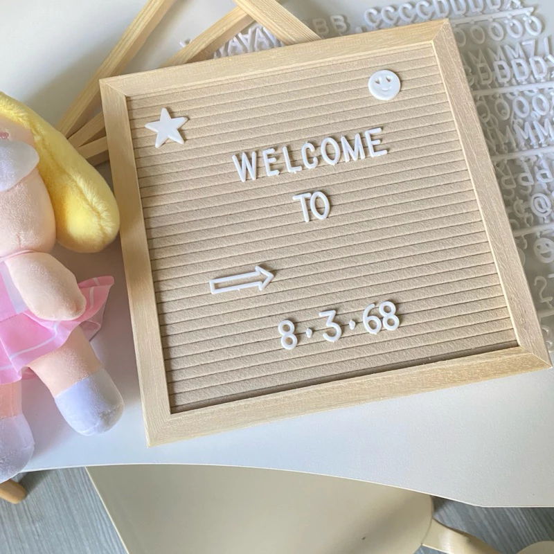 Letter board ป้ายปักอักษร25*25 (ป้าย+อักษร+ขาตั้ง)