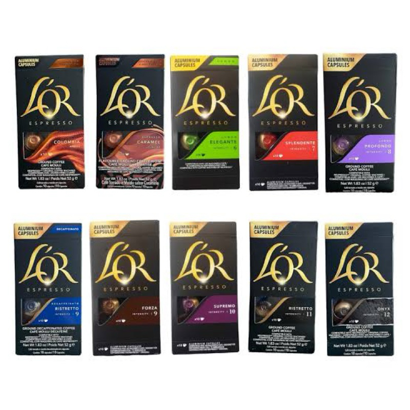 east🇫🇷 จากฝรั่งเศส แคปซูลกาแฟ ทุกสูตร 10 capsule L’or espresso coffee capsule