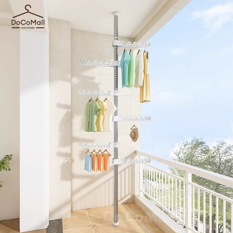 DC [สไตล์มินิมอล] ราวตากผ้า ราวเเขวนผ้า ราวมินิมอล ชั้นวางของ บาร์เดี่ยว โครงเหล็ก รับน้ำหนักได้ 20+kg พร้อมส่ง++