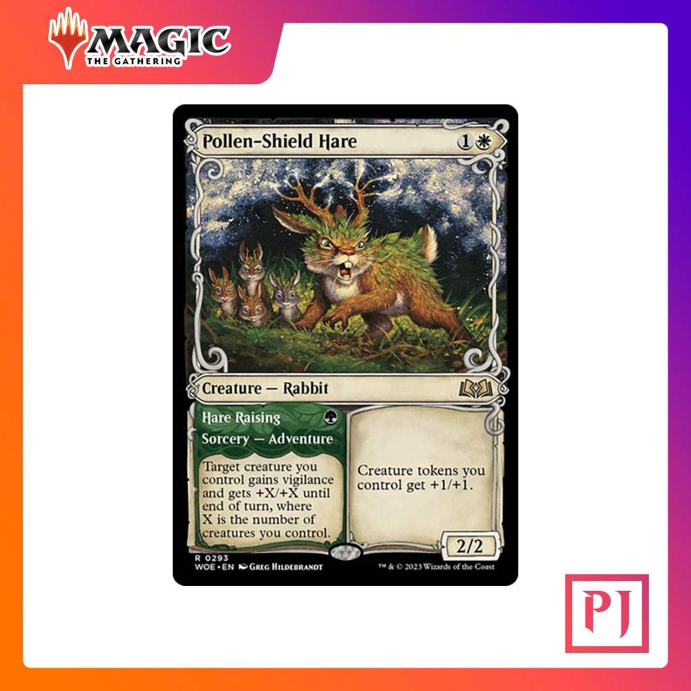 [MTG] Pollen-Shield Hare // Hare Raising (Showcase) [WOE] [WHITE] [RARE] [NORMAL] [ENG] (Magic the Gathering)