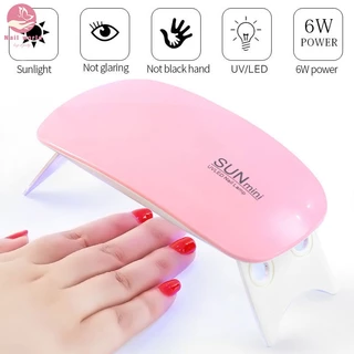 Nail.World เครื่องอบเล็บเจล 6W Mini UV LED ชาร์จ USB ขนาดเล็กพกพาสะดวก เป่าเล็บให้แห้งเร็วที่บ้าน ขนาดเล็ก สีชมพู