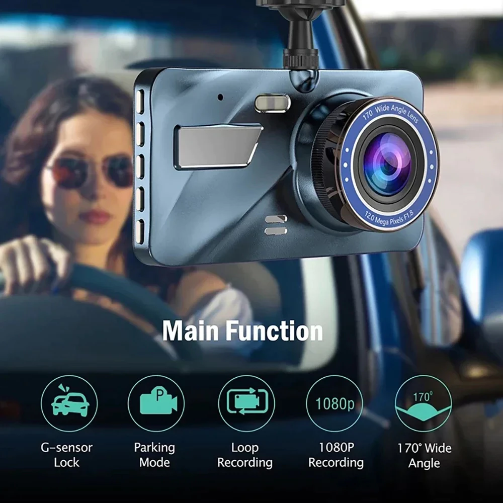 MOVATEK กล้องติดรถยนต์ WiFi Dash CAM 1080p ดูผ่าน App มุมกว้าง 160องศา กล้องันทึกวิดีโอ DVR dashcam thumbnail 7