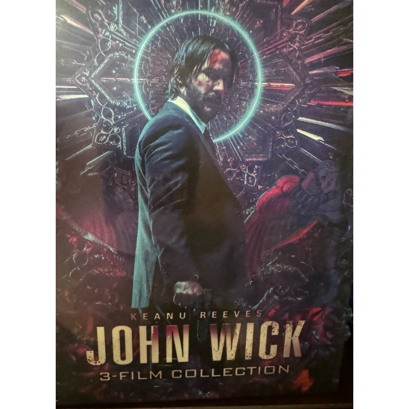 John wick trilogy boxset 3 disc bluray บลูเรย์ มีสลิปสวม และ กล่องสวม มือ2 เสียงไทยซับไทย