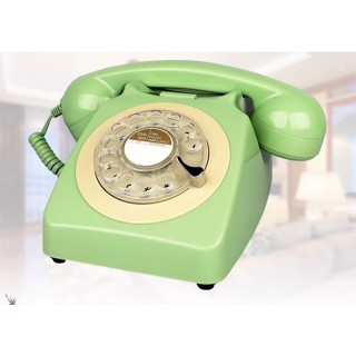 โทรศัพท์โบราณ (มี 9 สี)  วินเทจ  โทรศัพท์แบบหมุน ย้อนยุค
