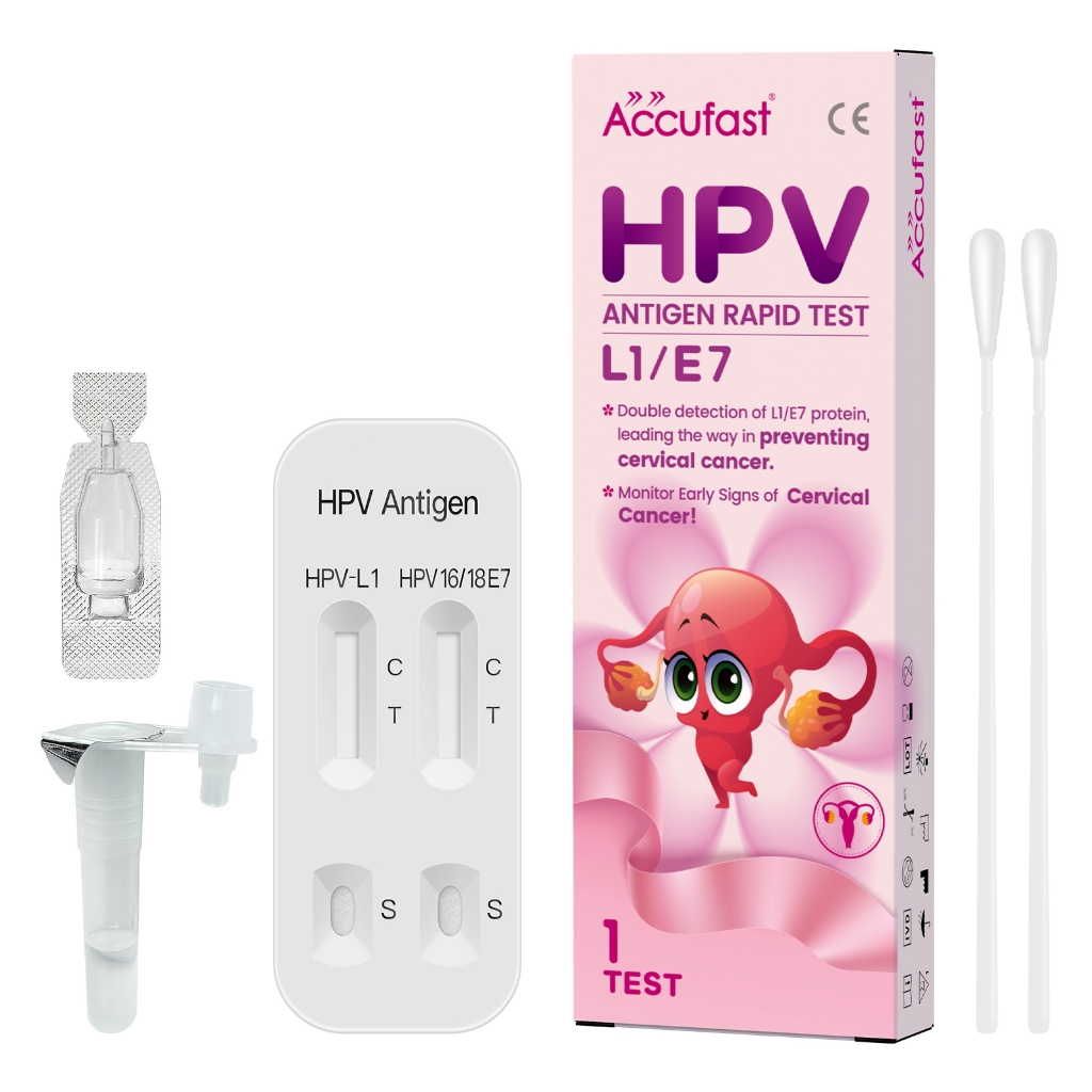 【การจัดส่งที่รวดเร็ว】hpv ชุดทดสอบ hpv ACCUFAST ชุดทดสอบ HPV ชุด ทดสอบ hpv Home L1 / E7 Rapid Test Ki