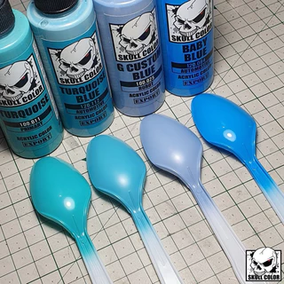 Skull Color - สีหลัก Primary Color สีอะคริลิคแลคเกอร์ สีแอร์บรัช โมเดล กันดั้ม กันพลา หุ่นยนต์