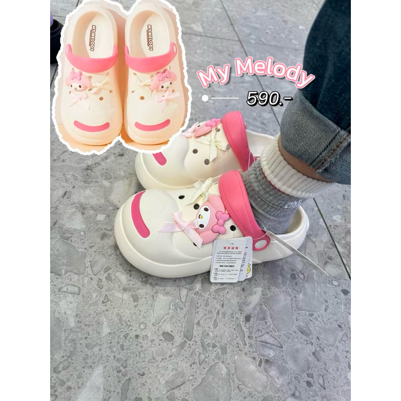 Sanfu xSanrio Zootopia Tom&Jerry รองเท้าแตะหลุมทรงcrocs ใส่นอกบ้าน