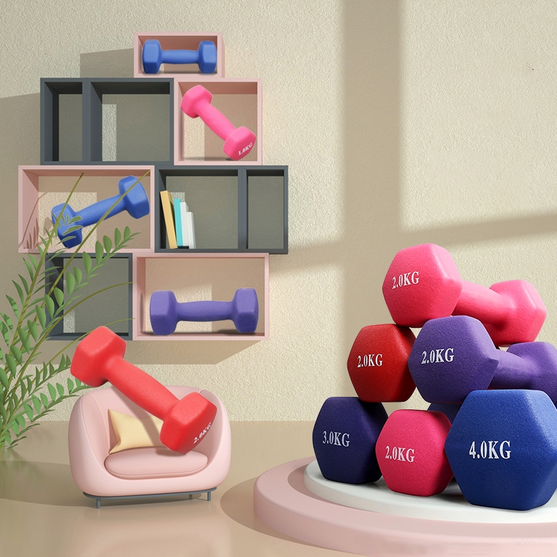 【 ถุงมือฟรี 】ดัมเบล พาสเทล 1kg-2kg-3kg ออกกำลังกาย Dumbbells กระชับแขน เพิ่มกล้ามเนื้อ ฟิตเนส สำหรับลดไขมันต้นแขน รูปที่ 6