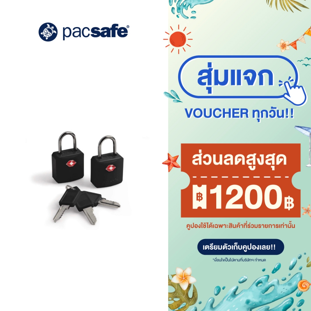 Pacsafe PROSAFE 620 TSA ACCEPTED LUGGAGE LOCKS กุญแจล็อคกระเป๋า