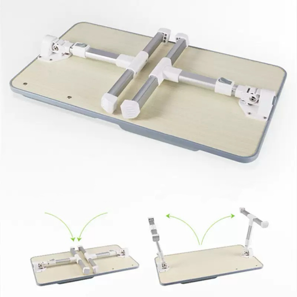 Laptop stands โต๊ะวางโน๊ตบุค ที่วางโน้ตบุค ขนาดพกพา ปรับสูงต่ำได้ พับเก็บง่ายสะดวก โต๊ะวางคอมแล็ปท๊อป สีเขียว (gray)