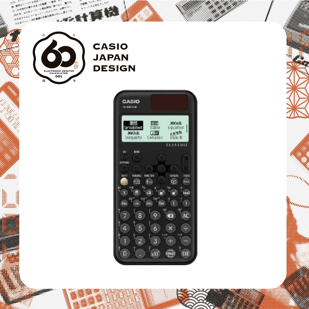 Casio Calculator เครื่องคิดเลข  คาสิโอ รุ่น  FX-991CW สำหรับนักเรียน นักศึกษา สมการ 4 ตัวแปร ประมวลผลเร็ว 10+2 หลัก สีดำ