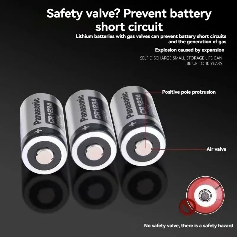 พร้อมส่ง แบตเตอรี่ ถ่าน Panasonic CR123A CR123 CR2 ถ่านกล้องถ่ายรูป แบตเตอรี่ลิเธียม 3V Lithium Li-ion Battery - รูปที่ 4