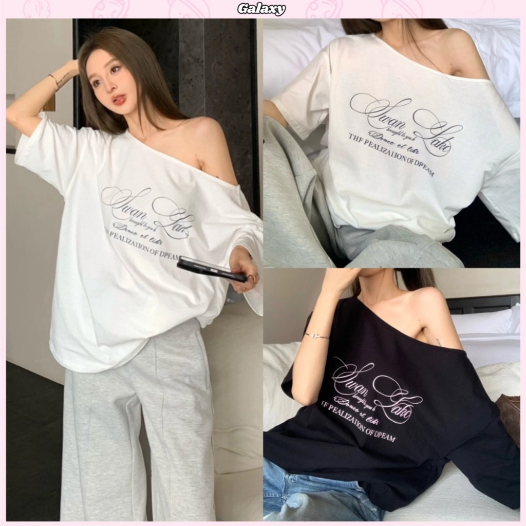 เสือยืด เสื้อกันเเดดผู้หญิง ทรงหลวม เนื้อผ้านิ่ม สาวอวบใส่ได้ ผ้าคอตอน #020314