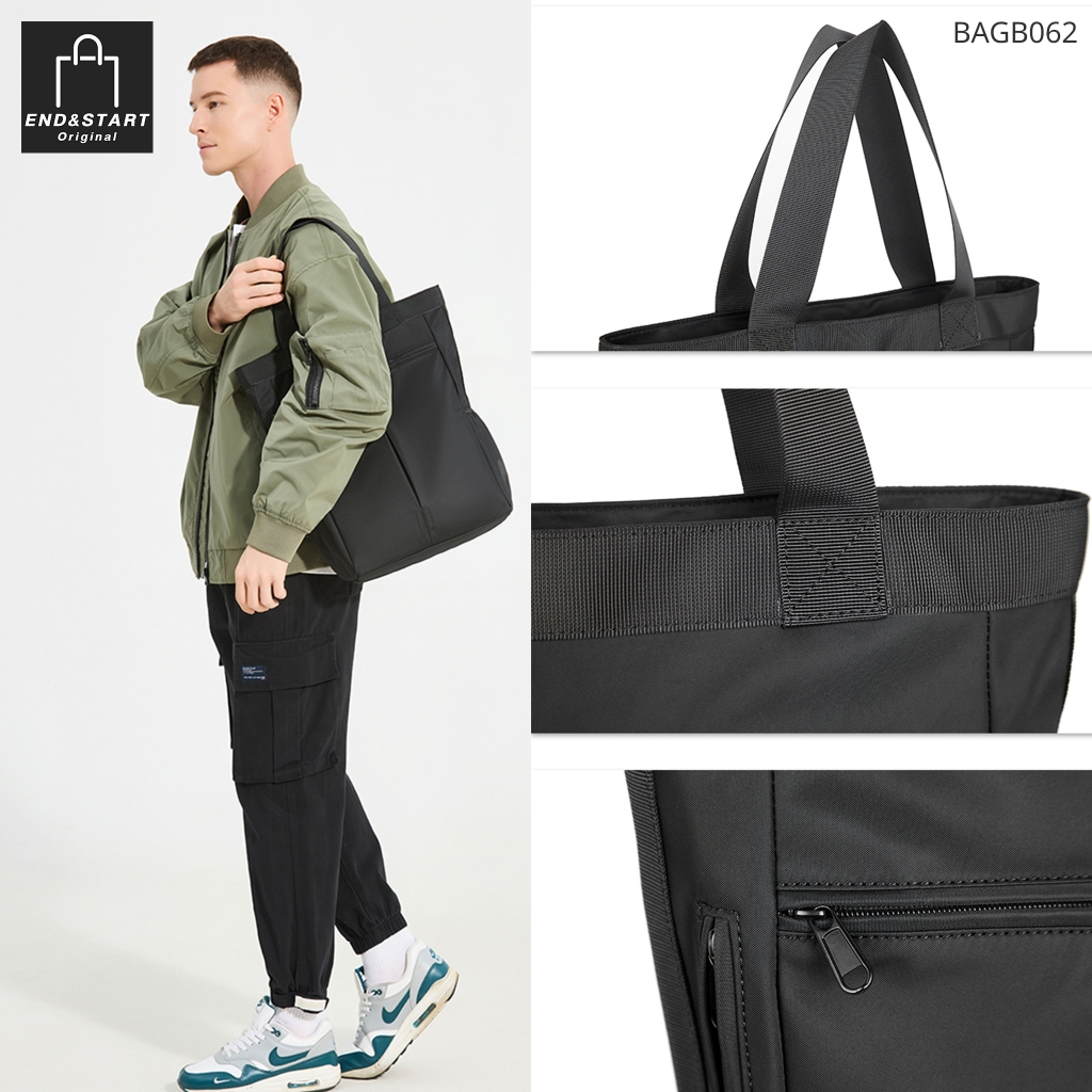 BAGB062 กระเป๋า Tote Bag แต่มาพร้อมฟังก์ชั่นจัดเต็ม ดีไชน์ทันสมัย ขนาดที่ลงตัว เนื้อผ้ากันน้ำซึมผ่าน