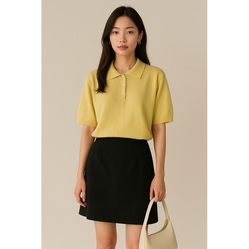 เสื้อไหมพรมคอปก One-k #181660