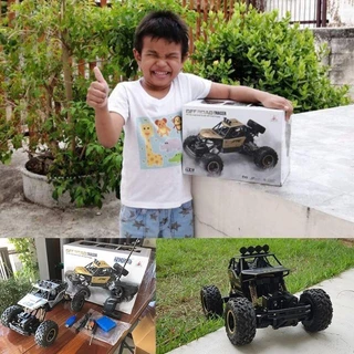 รถบังคับวิทยุ 4x4 รถบังคับบิกฟุต รถบังคับวิทยุพร้อมรีโมท คันใหญ่ที่สุด บอดี้เหล็ก รถไต่หิน รถบังคับ ชาร์จแบตด้วยสายUSB