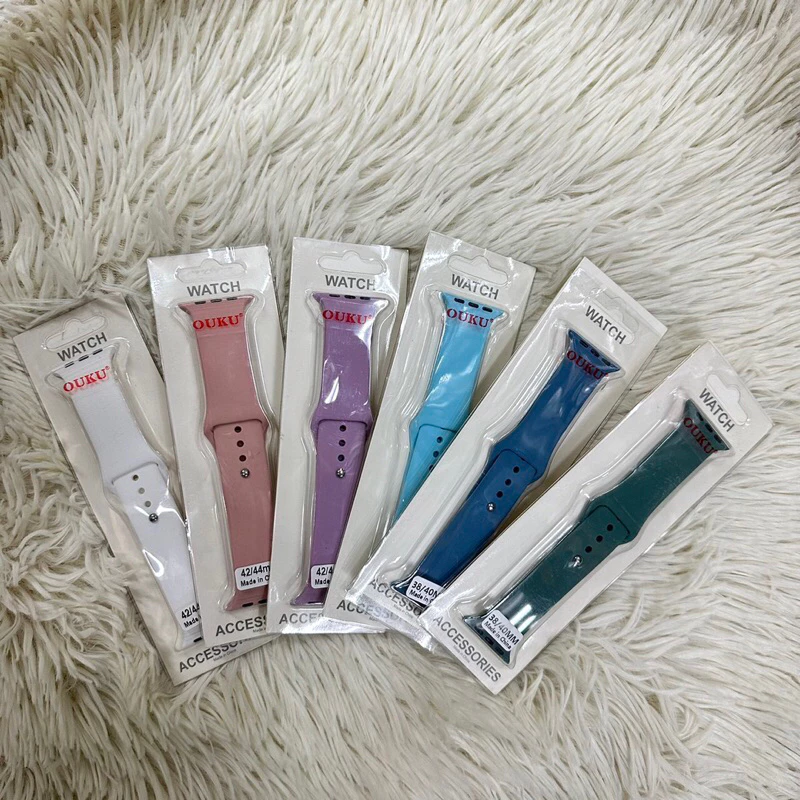 สายนาฬิกาซิลิโคน สำหรับ i Watch 42MM 44MM 38MM 40MM S9 8 7 SE 5 4 3 2 1 thumbnail 4