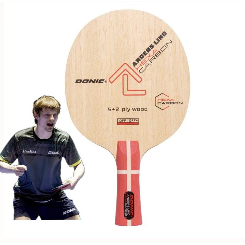 ไม้ปิงปอง Donic Anders Lind Hexa carbon แท้100%(preorder)