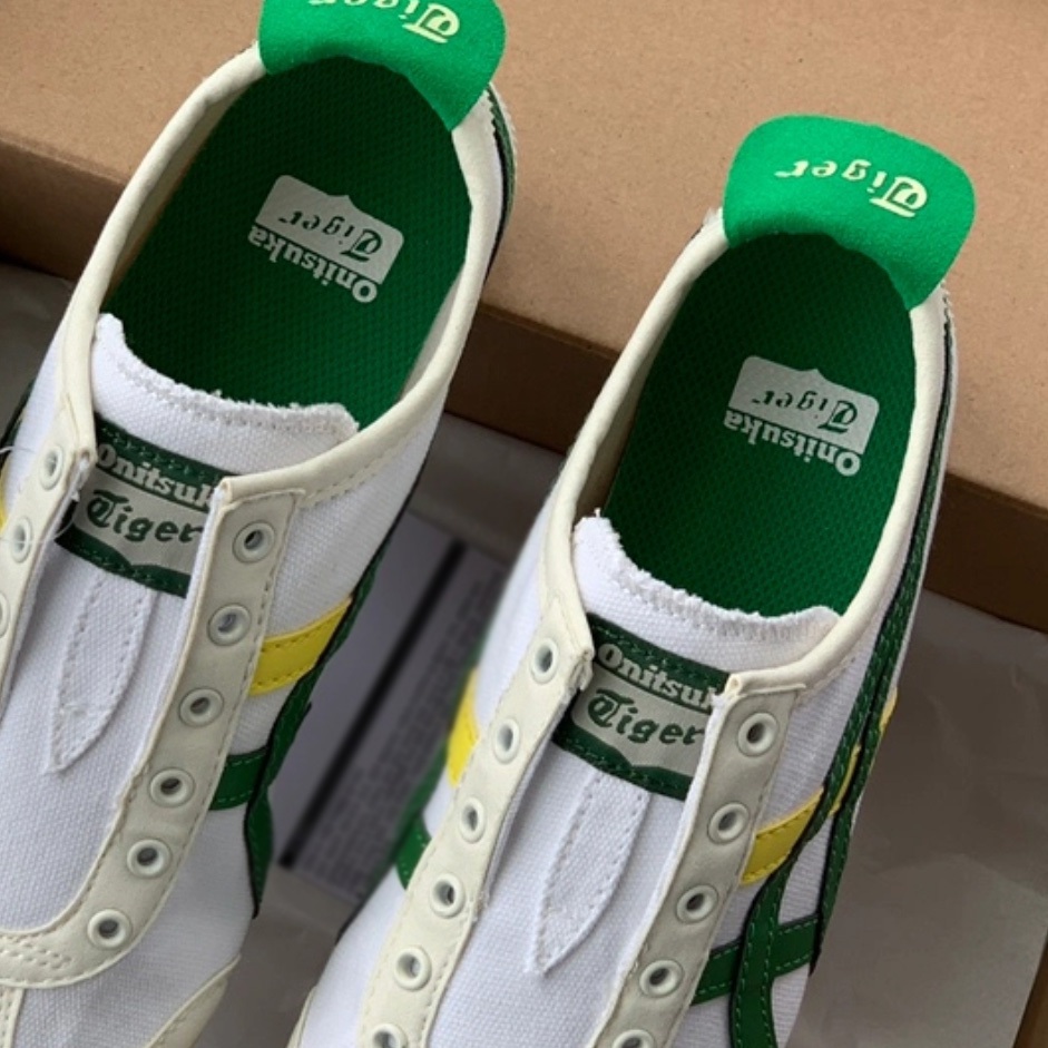 Onitsuka Tiger MEXICO 66 1183A360-113 สีเขียว แดง รองเท้าลำลอง รองเท้าผ้าใบ