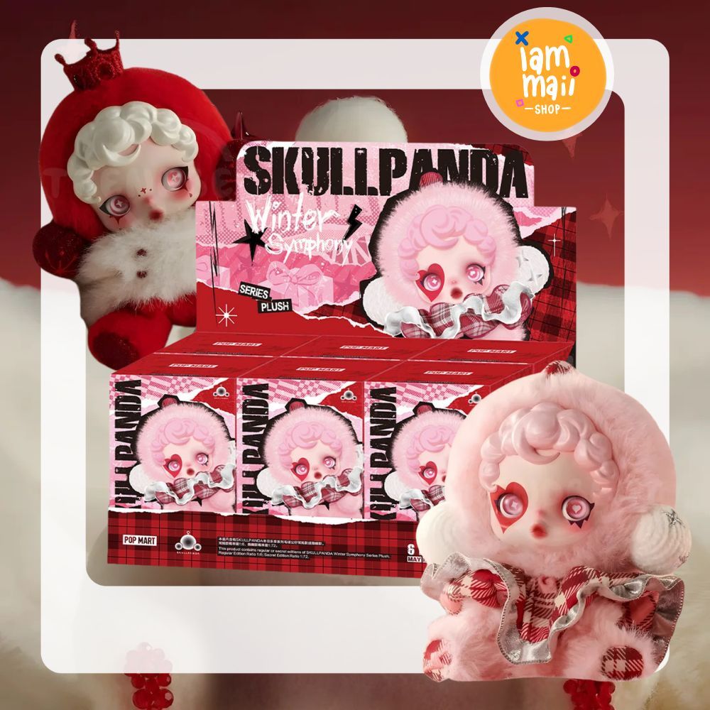 [ยกกล่อง] SKULLPANDA Winter Symphony Series Plush พวงกุญแจ พร้อมส่ง