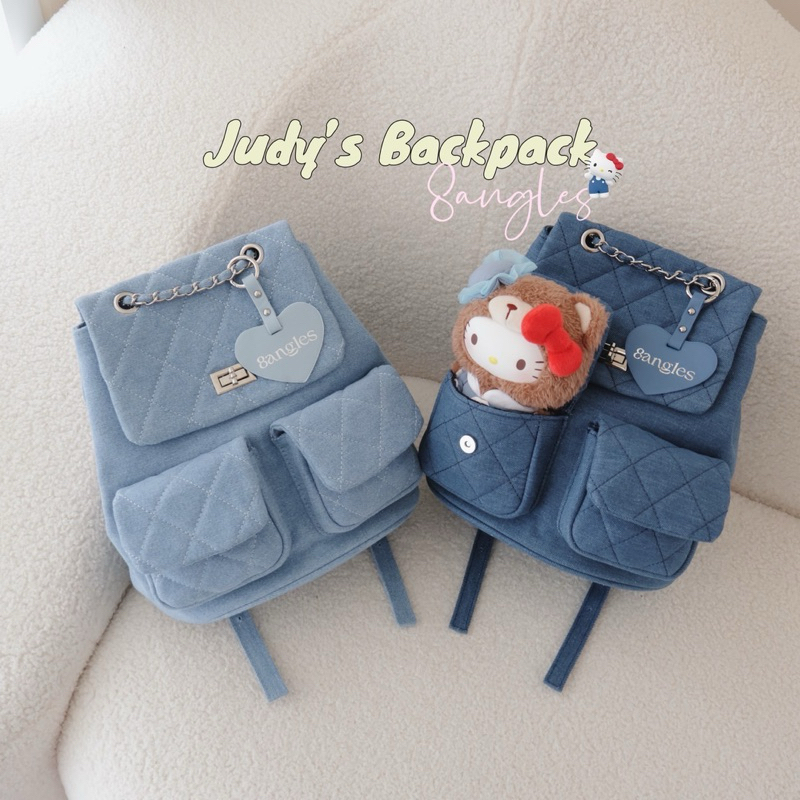 8anglesshop - 🍒🎒น้องกระเป๋าเป้ Judy backpack 13นิ้ว แถมฟรีพวงกุญแจ💖D038
