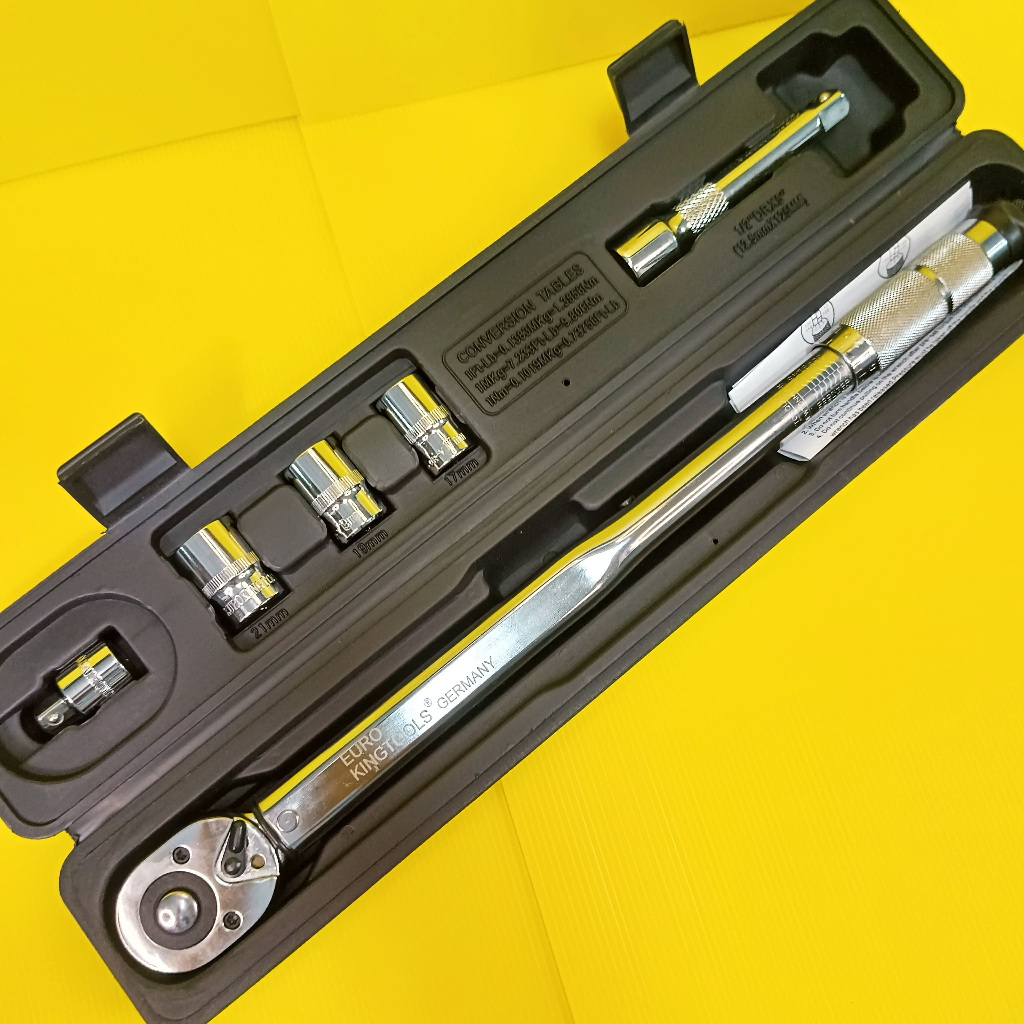 EURO KING TOOLS ด้ามขันปอนด์ 1/2" (4 หุน) ยาว 46 ซม. แรงบิด 28-210 Nm. แท้ 100%