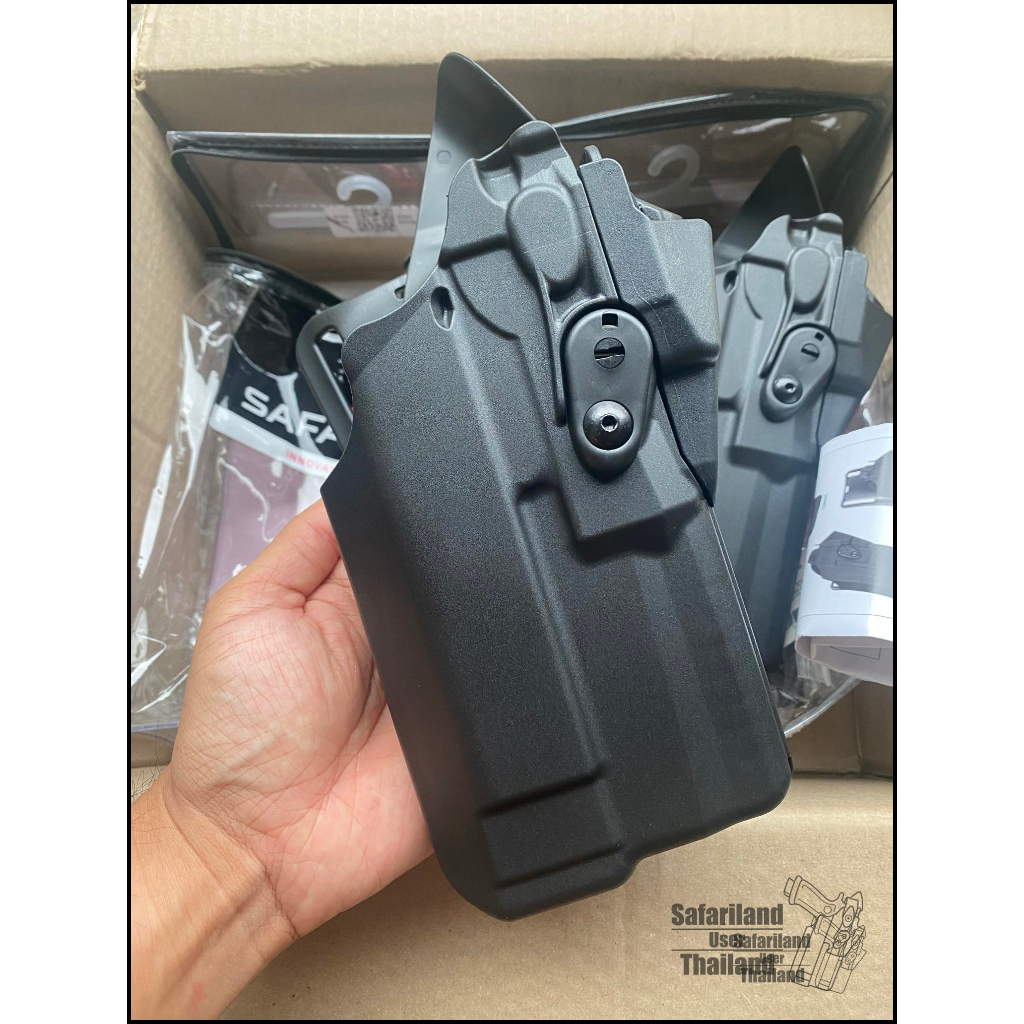 ซองนิรภัย Safariland 7390RDS ไฟ+ดอท สำหรับ P320 3.8"