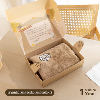 กระเป๋าน้ำร้อนไฟฟ้าพี่หมี GiGi + หมอนกอดคอพี่หมี GiGi - ของแท้100% รับประกัน1ปี