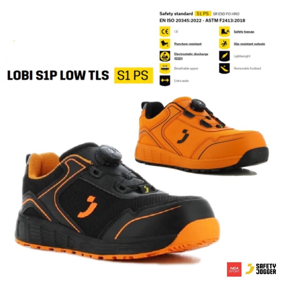[ลด30% เก็บโค้ด 2509FASHDD] SAFETY JOGGER – LOBI S1P LOW TLS รองเท้าเซฟตี้ หัวคอมโพสิท แผ่นเหล็กกันทะลุ รองเท้านิรภัย