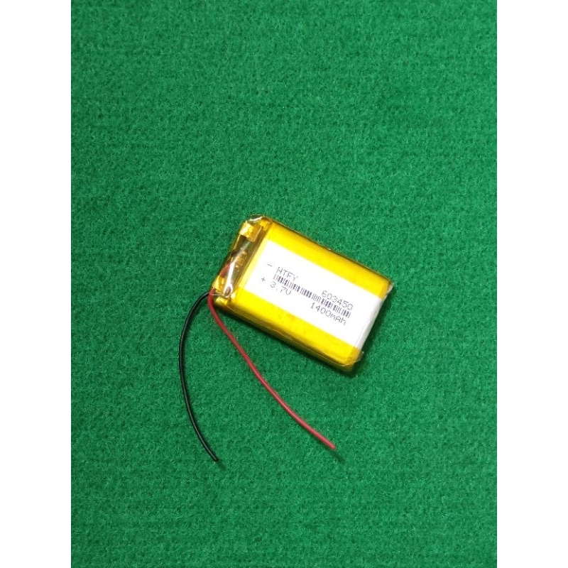 แบตเตอรี่3.7v1400mahมีวงจร bms ในตัว 603450