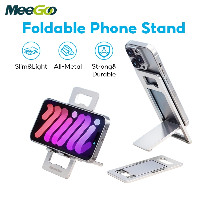 MeeGoo ขาตั้งโทรศัพท์ ที่วางโทรศัพท์มือถือ แท่นวางมือถือ แบบพับได้ ขาตั้งมือถือ ที่ยึดมือถือ