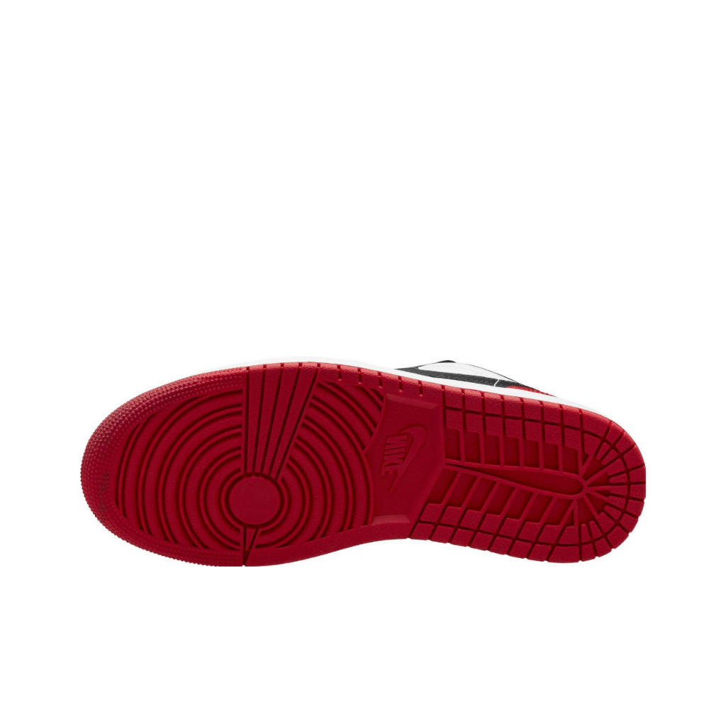【100% original💯%】Jordan Air Jordan 1 Low "bred toe" Sneakers รองเท้าผ้าใบผู้ชาย(จัดส่งที่รวดเร็ว)