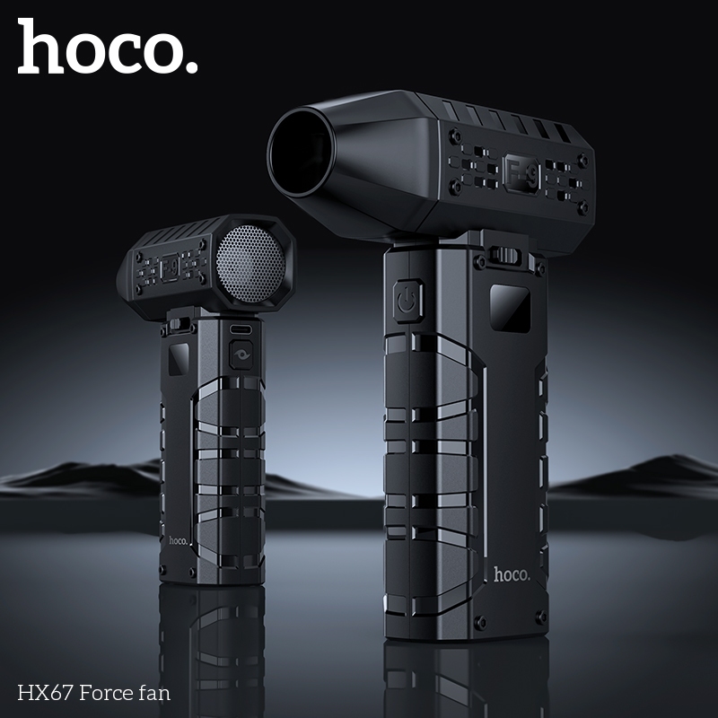 Hoco HX67 Force Fan พัดลมมือถือความแรงสูง ระบายความร้อนได้ไว ไม่ว่าจะใช้ในบ้าน ที่ทำงาน หรือกลางแจ้ง