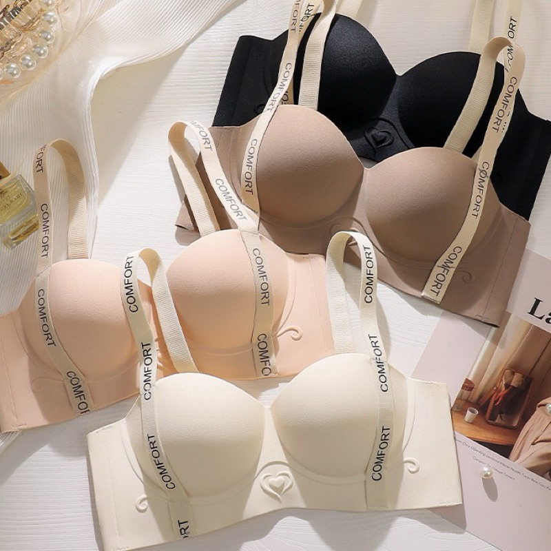 B330🧸32-38AB🧸เสื้อชั้นในผู้หญิง เสื้อในไร้โครง เสื้อในดันนมให้อกชิด