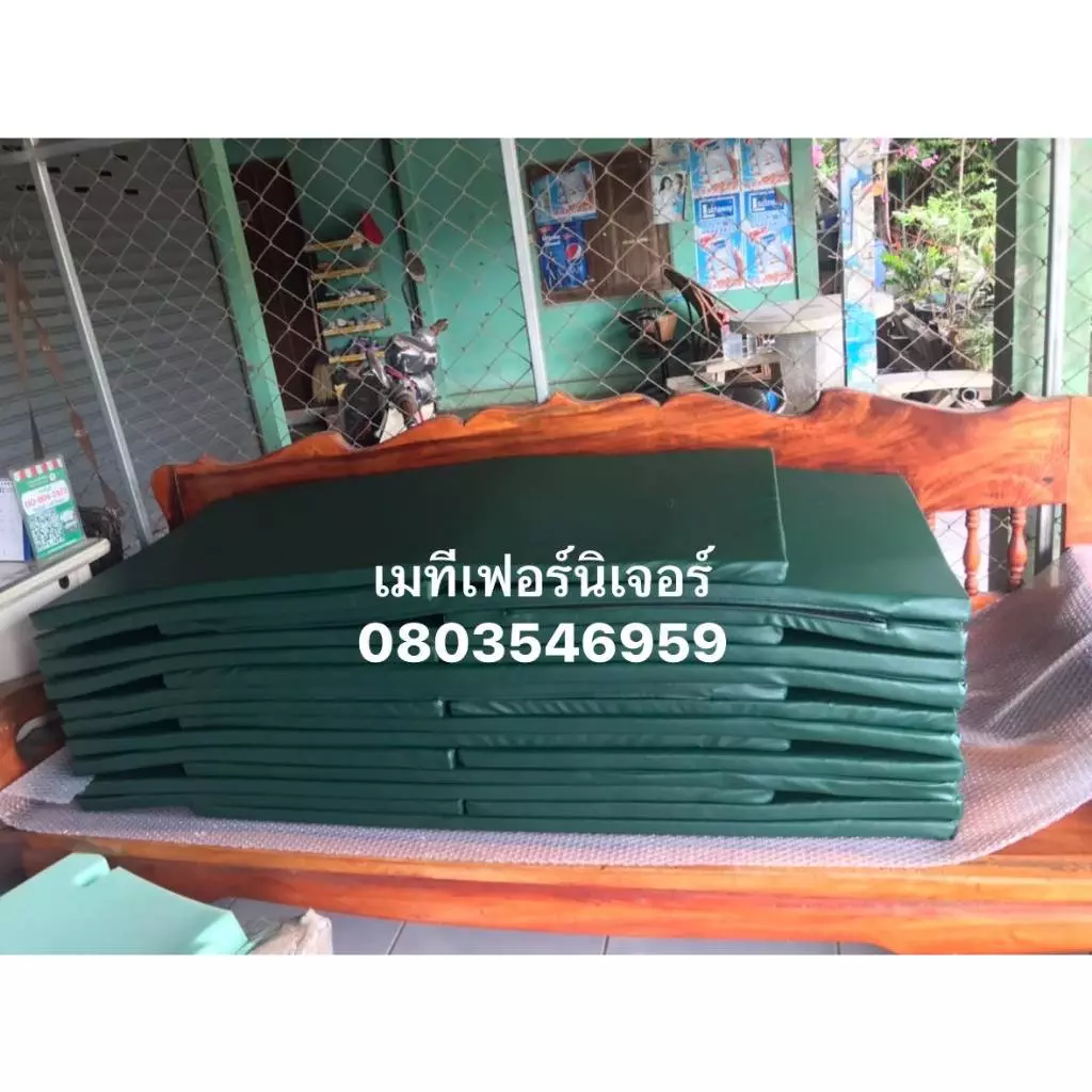 เบาะเตียงชายหาด เบาะเตียงสระน้ำ ฟองน้ำอัดหนา 1 นิ้ว หนังPVC thumbnail 7