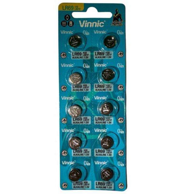 ถ่าน vinnic L921F/LR69/AG6 alkaline 1.5V ของแท้