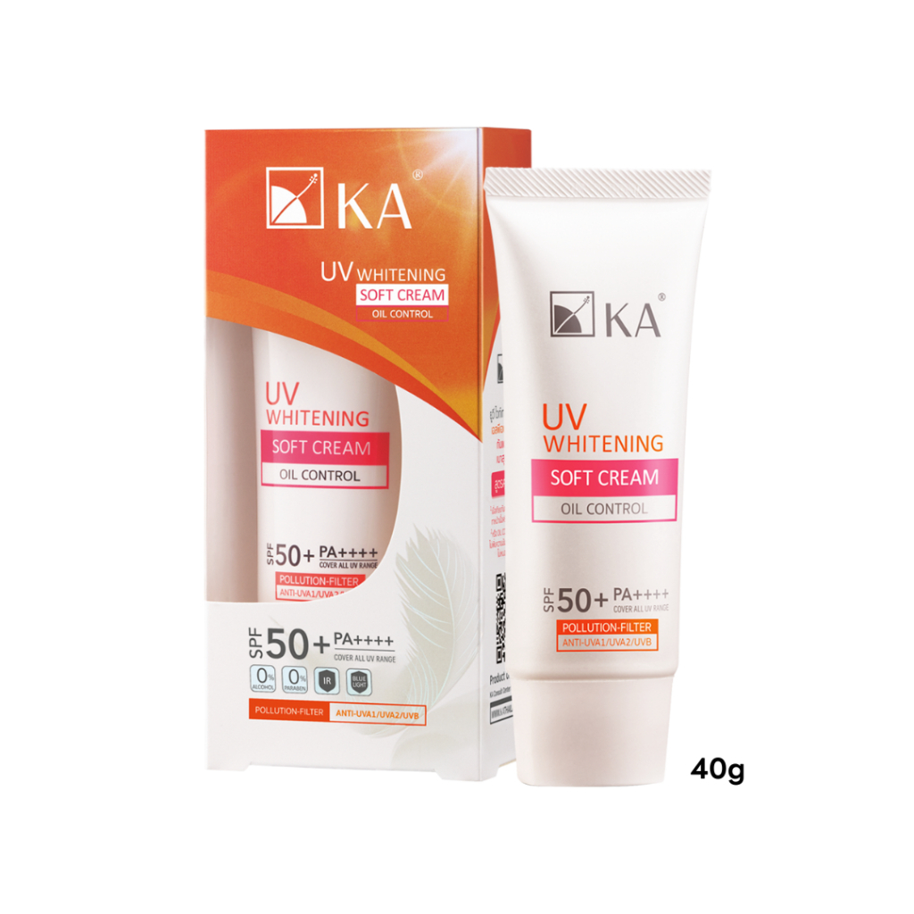KA UV WHITENING SOFT CREAM SPF 50+ PA++++ ครีมกันแดด แบบหลอด 40g