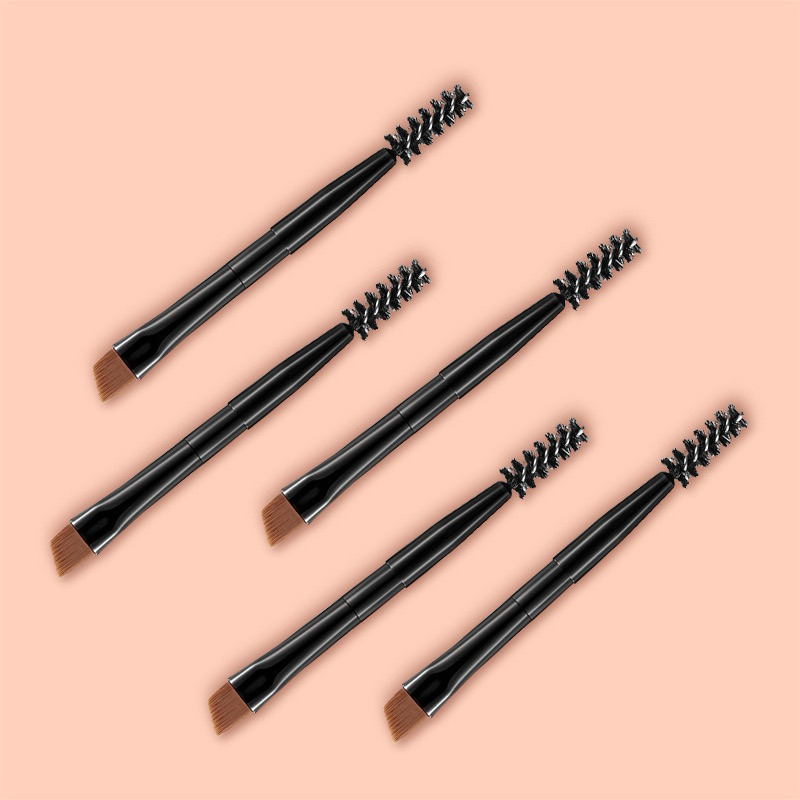 Makeupbrush ร้านไทย แปรงเขียนคิ้ว อายชาโดว์ แปรงจิ๋ว Refill แปรงKATE เสริม ขนาด 68 มม. 2in1 2 ด้าน ขนาดเล็ก Mini ราคาส่ง