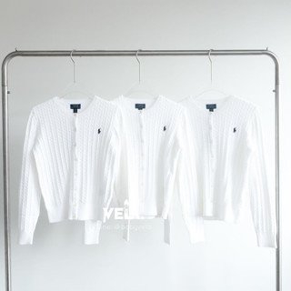 🏇 พร้อมส่ง 🏇 Polo Ralph Lauren Mini-Cable Cotton Cardigan (B…