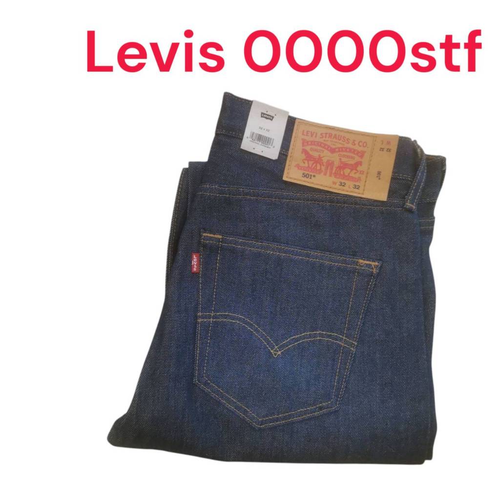 กางเกงยีนส์ Levi’s 501 รหัสผ้า 0000 ผ้าดิบ (ใส่แล้วขึ้นเฟดริ้ว) S้hrink to Fit Made in Egypt, Mexico