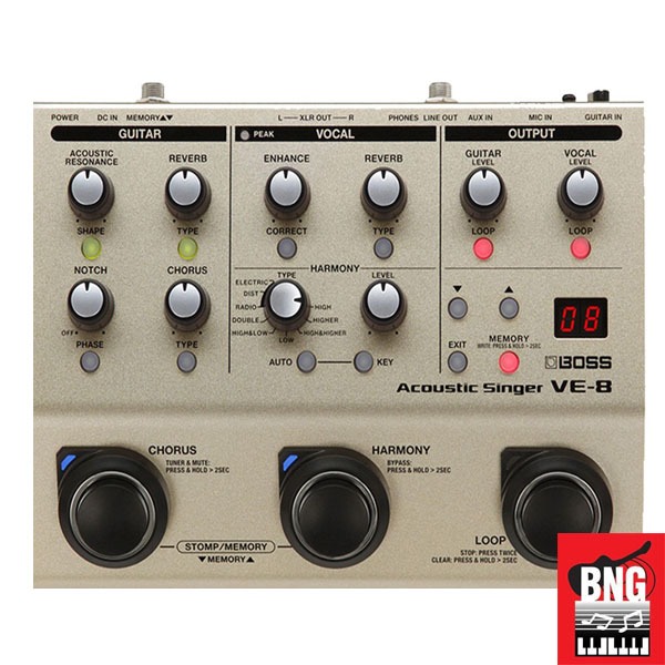 เอฟเฟคร้อง Boss VE 2 และ เอฟเฟคร้อง Boss VE 8