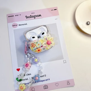 【 ดอกไม้ใหญ่ 】เคสหูฟัง i12 i11 i13 เคสใสการ์ตูนนูน 1 2 3 เคสหูฟังบลูทูธ gen gen1 gen2 เคสหูฟังไร้สาย Pro Pro2 Airpods 4