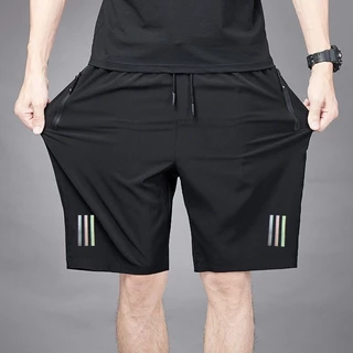 กางเกงขาสั้นแฟชั่นญี่ปุ่นเรียบง่าย ขนาด L-5XL กางเกงกีฬาชาย สวมใส่สบาย ผ้าแห้งเร็ว ราคาส่ง